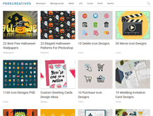 Tablet Screenshot of freecreatives.com
